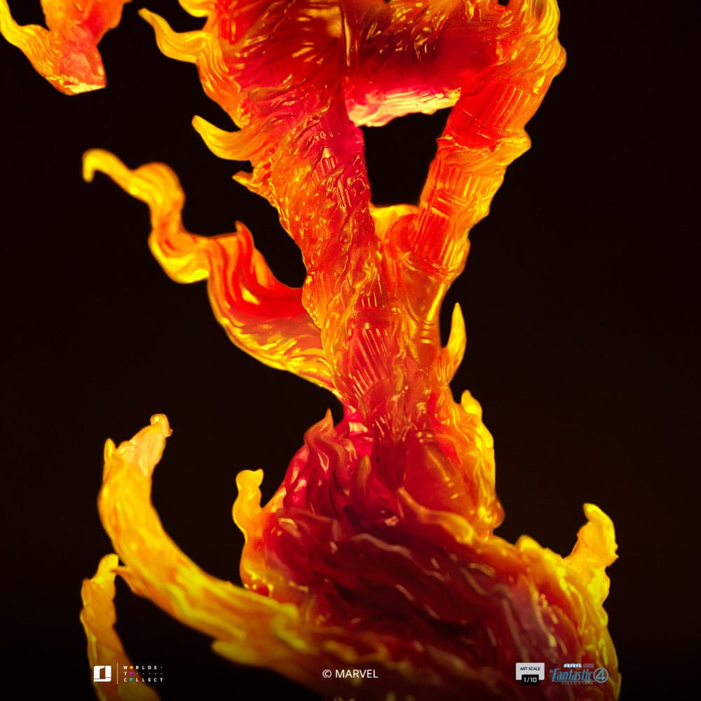 Fantastic Four Art Scale Statue Human Torch Iron Studios