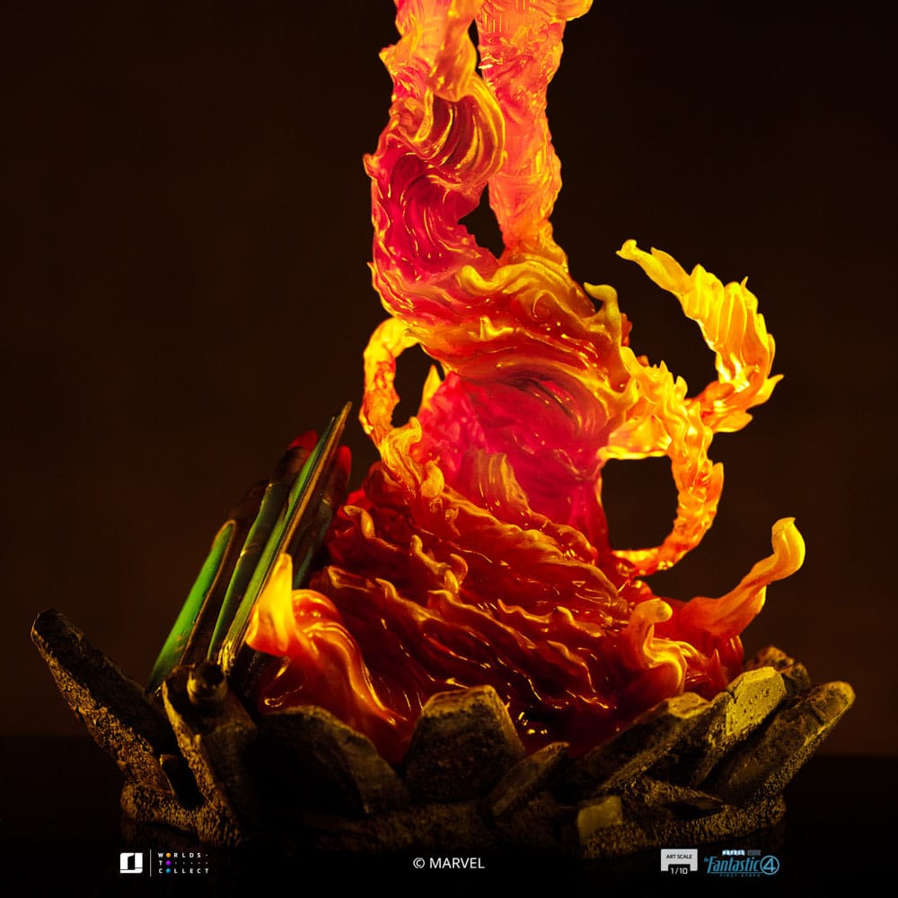 Fantastic Four Art Scale Statue Human Torch Iron Studios