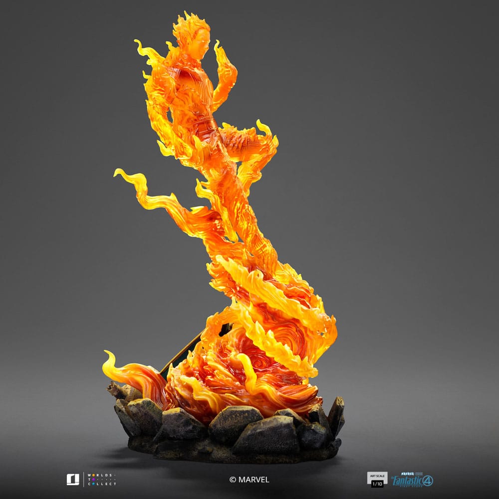 Fantastic Four Art Scale Statue Human Torch Iron Studios