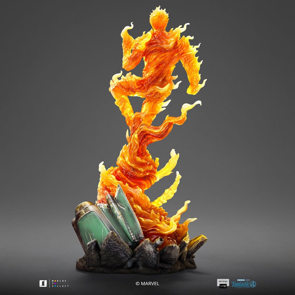 Fantastic Four Art Scale Statue Human Torch Iron Studios