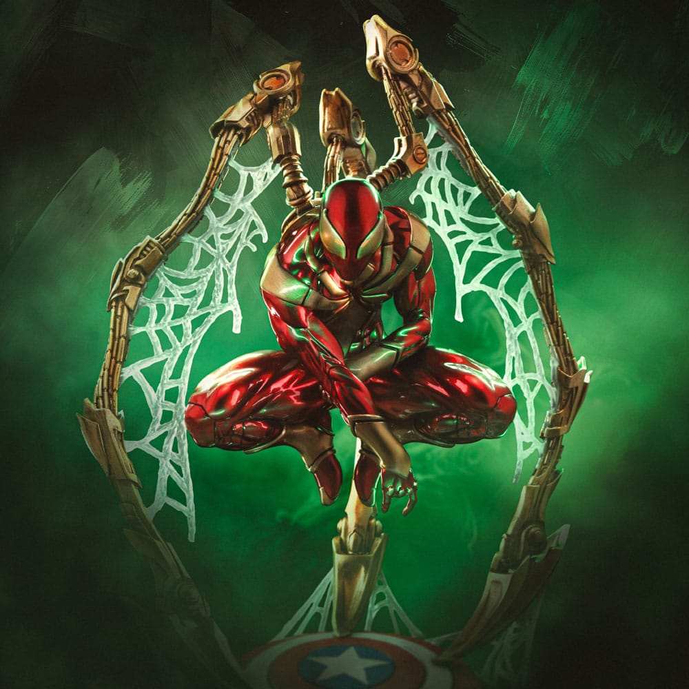 Marvel Art Scale Deluxe Statue Spider-Man Iron Armor Comics CCXP Exclusive 2024 Iron Studios