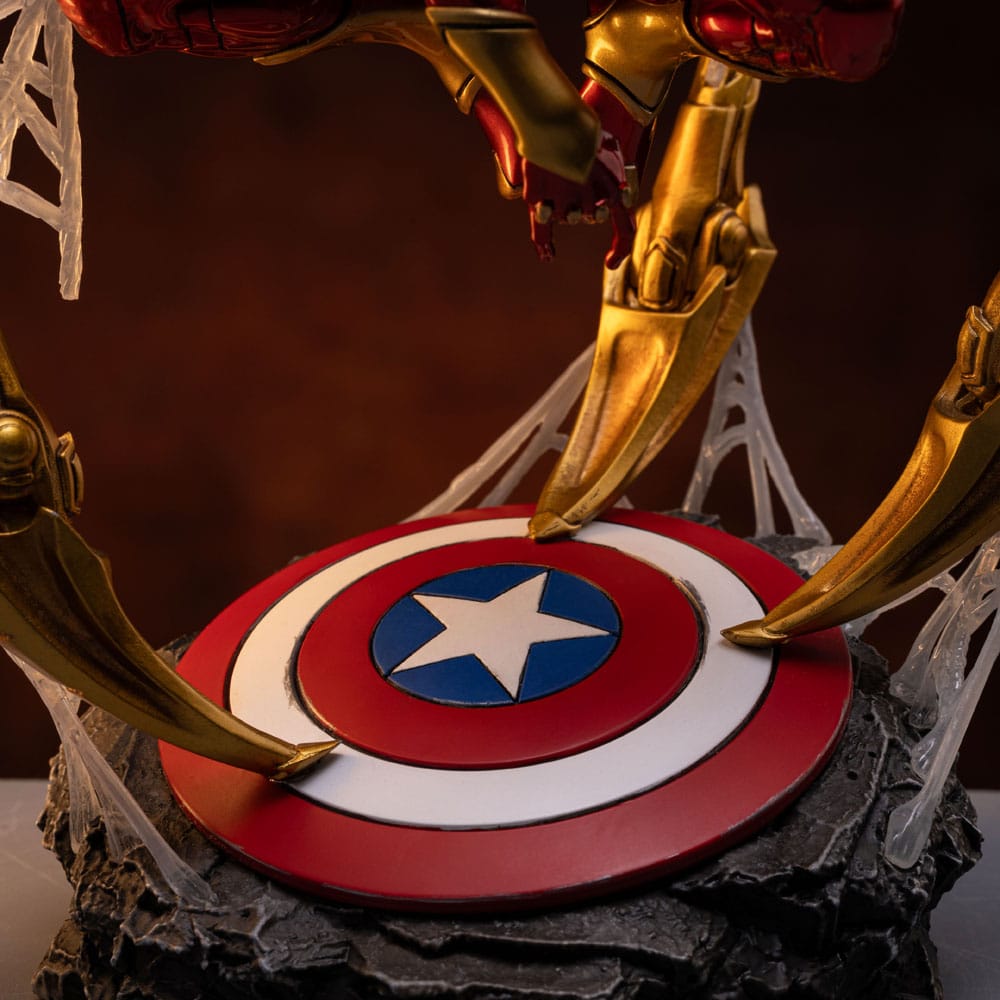 Marvel Art Scale Deluxe Statue Spider-Man Iron Armor Comics CCXP Exclusive 2024 Iron Studios