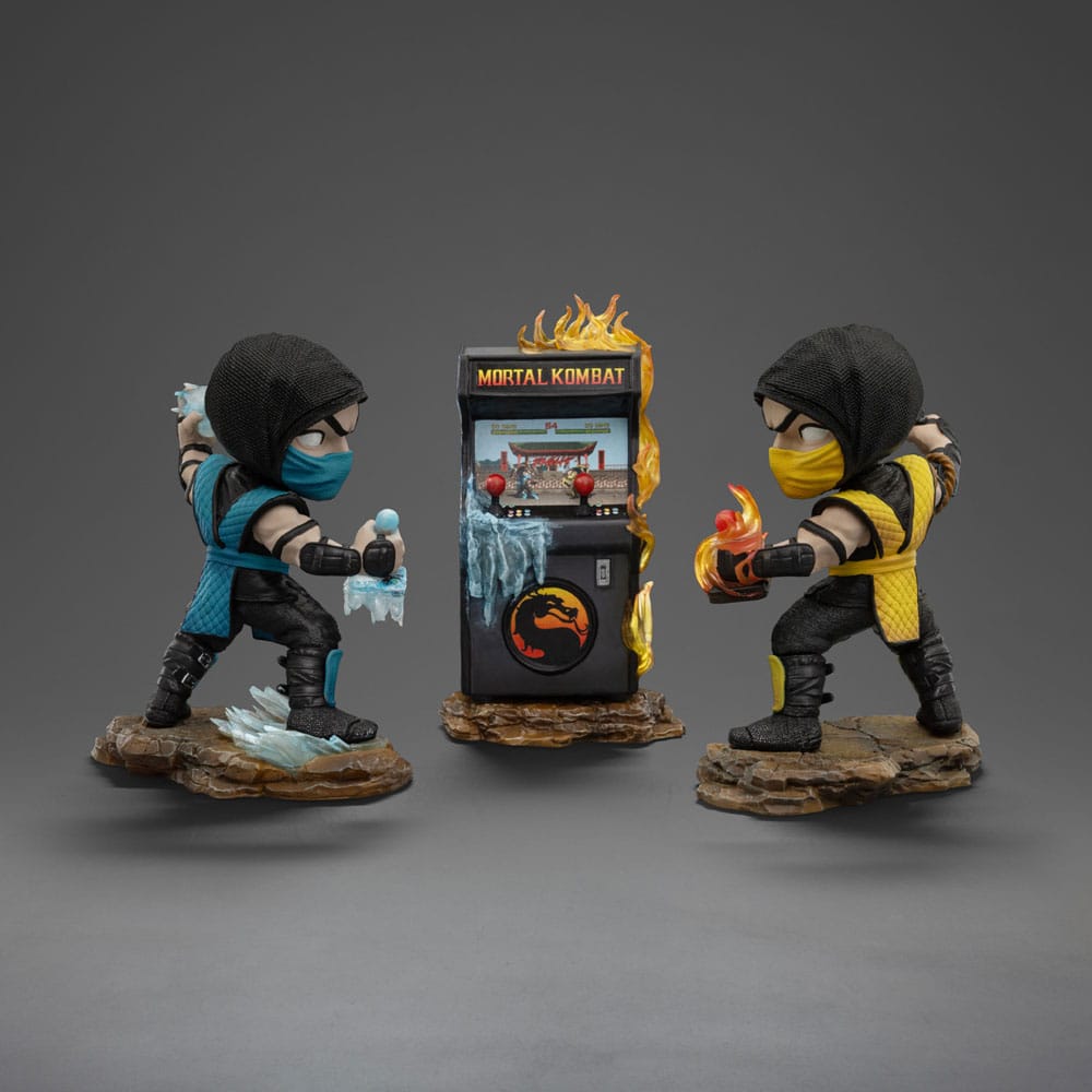 Mortal Kombat Mini Co. PVC Figures Scorpion vs. Subzero Arcade Set Iron Studios