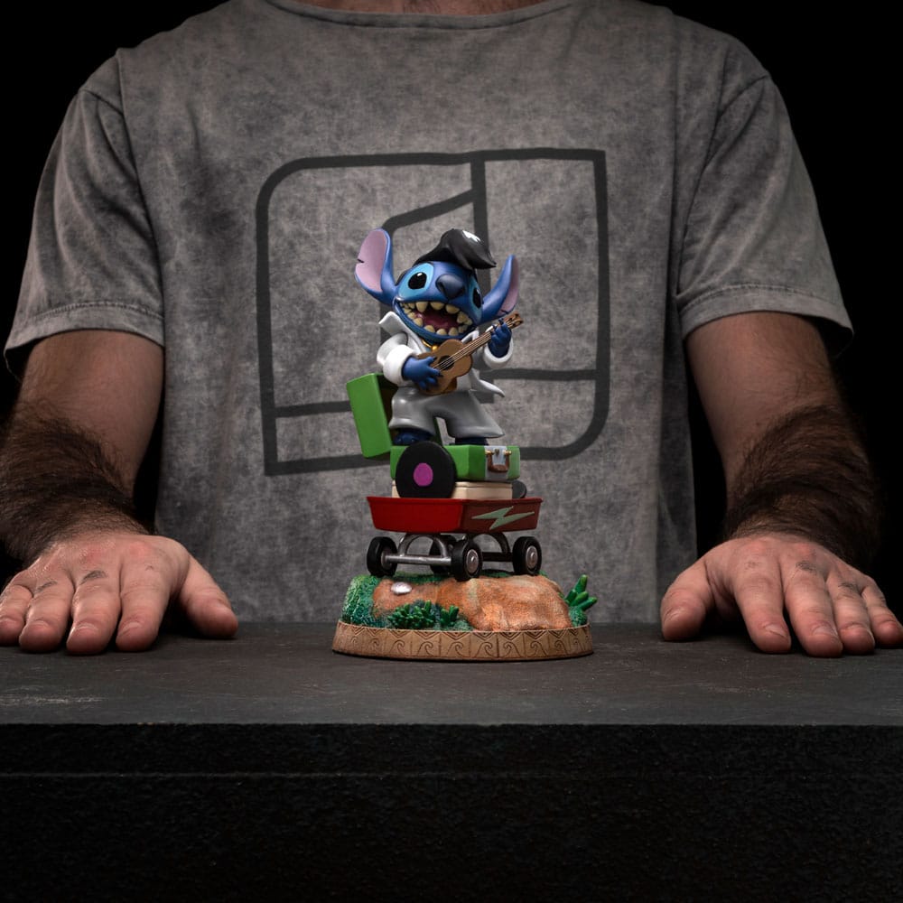 Lilo & Stitch Art Scale Statue Stitch King of Rock Iron Studios