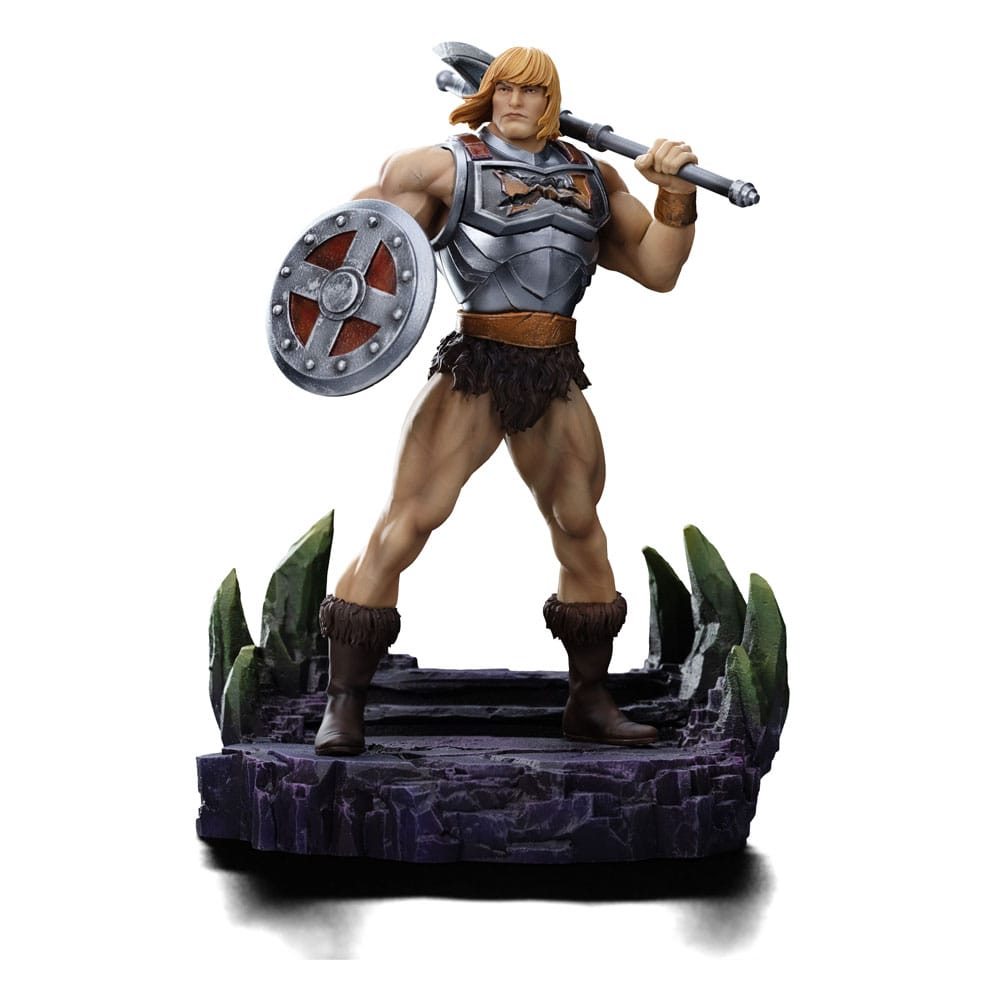 Masters of the Universe Art Scale Statue He-Man Battle Armor Version heo Exclusive Iron Studios