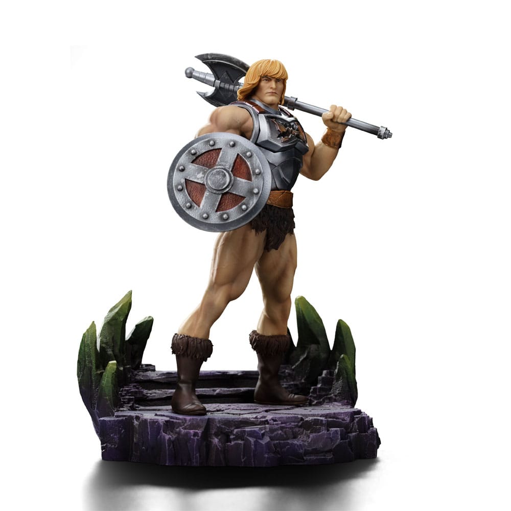 Masters of the Universe Art Scale Statue He-Man Battle Armor Version heo Exclusive Iron Studios