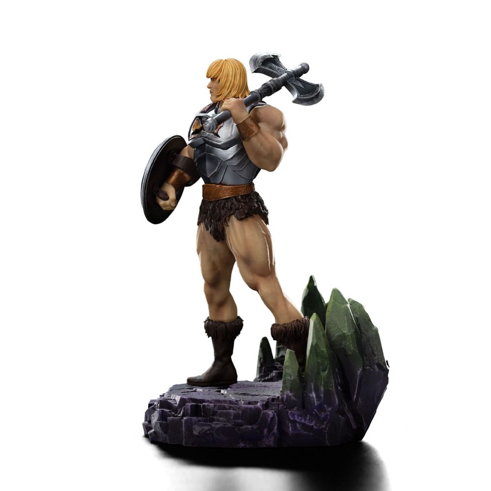 Masters of the Universe Art Scale Statue He-Man Battle Armor Version heo Exclusive Iron Studios