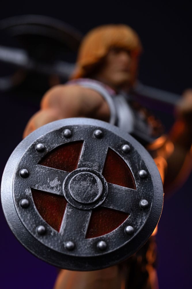 Masters of the Universe Art Scale Statue He-Man Battle Armor Version heo Exclusive Iron Studios