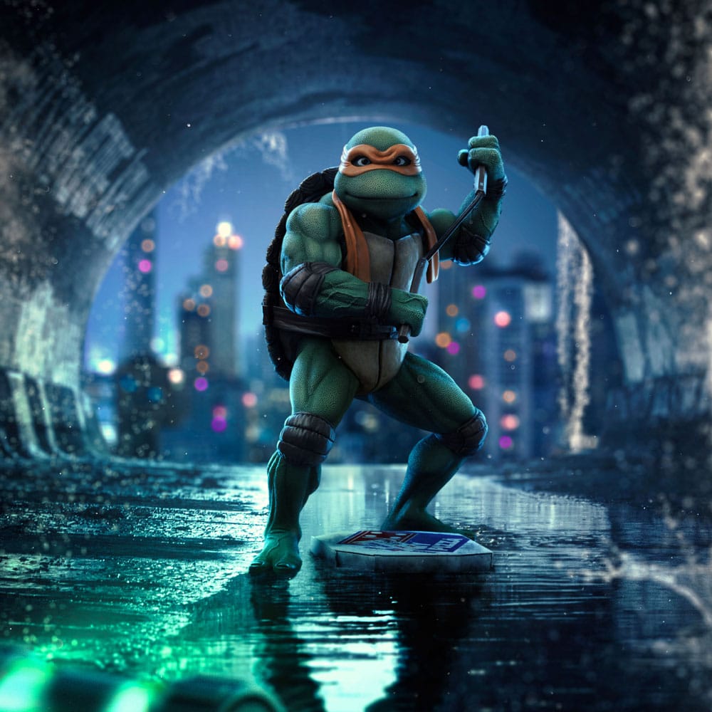 Teenage Mutant Ninja Turtles Art Scale Statue Michelangelo Iron Studios