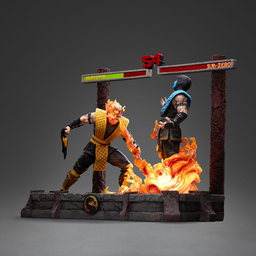 Mortal Kombat Deluxe Art Scale Statue Scorpion Fatality Iron Studios