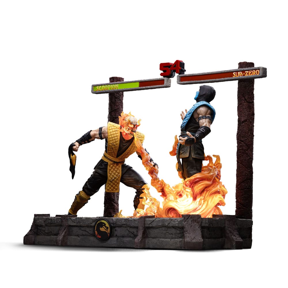 Mortal Kombat Deluxe Art Scale Statue Scorpion Fatality Iron Studios