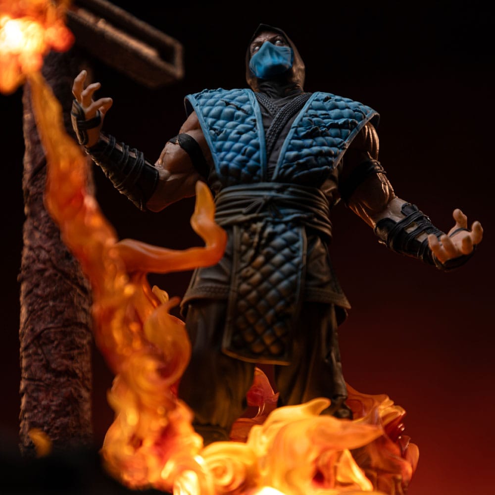 Mortal Kombat Deluxe Art Scale Statue Scorpion Fatality Iron Studios