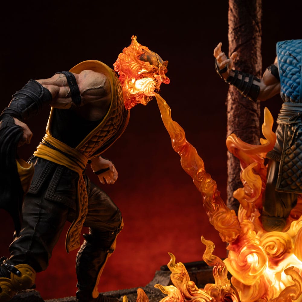 Mortal Kombat Deluxe Art Scale Statue Scorpion Fatality Iron Studios