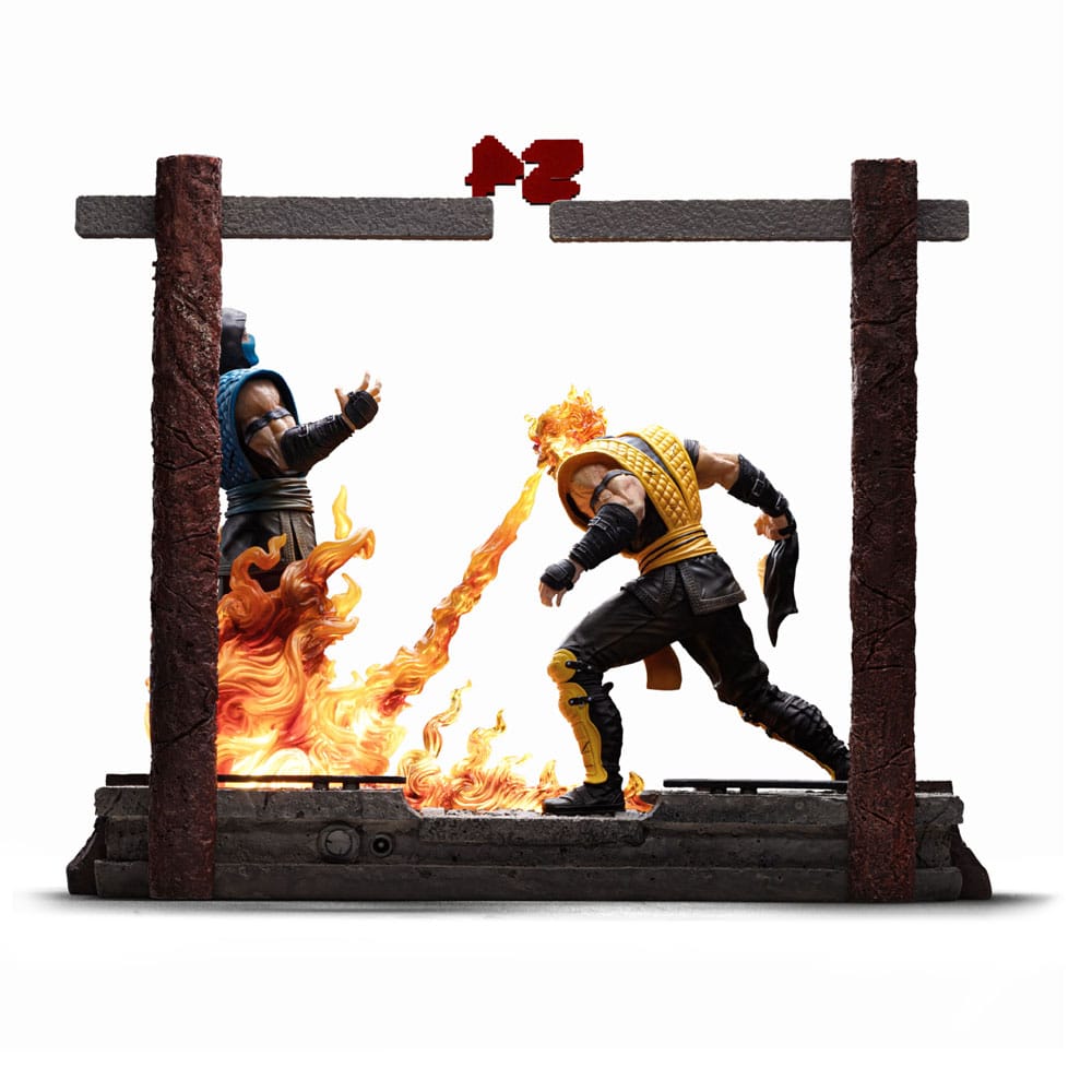Mortal Kombat Deluxe Art Scale Statue Scorpion Fatality Iron Studios
