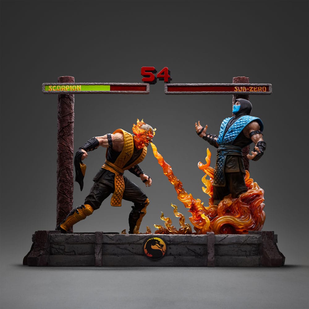 Mortal Kombat Deluxe Art Scale Statue Scorpion Fatality Iron Studios