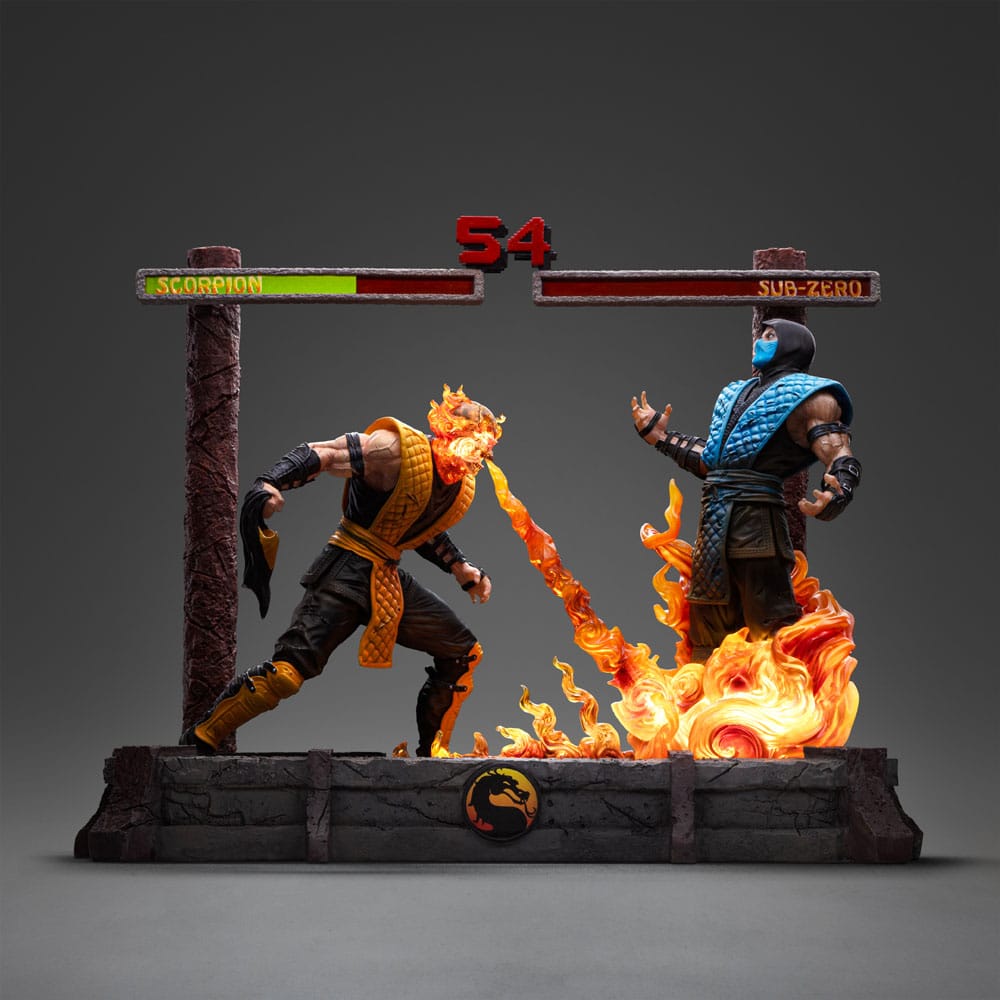 Mortal Kombat Deluxe Art Scale Statue Scorpion Fatality Iron Studios