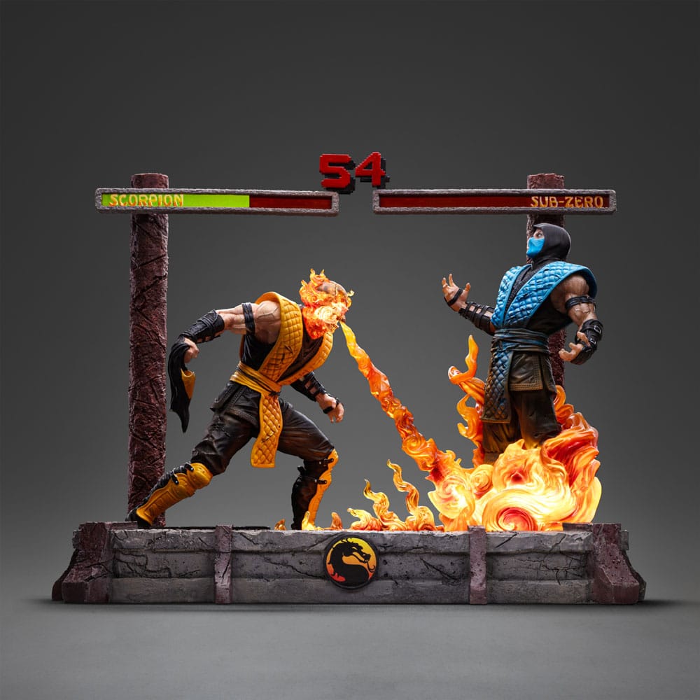 Mortal Kombat Deluxe Art Scale Statue Scorpion Fatality Iron Studios