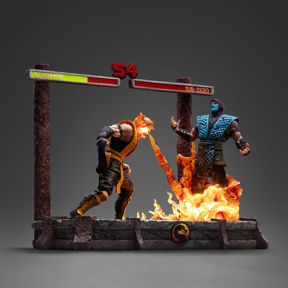 Mortal Kombat Deluxe Art Scale Statue Scorpion Fatality Iron Studios