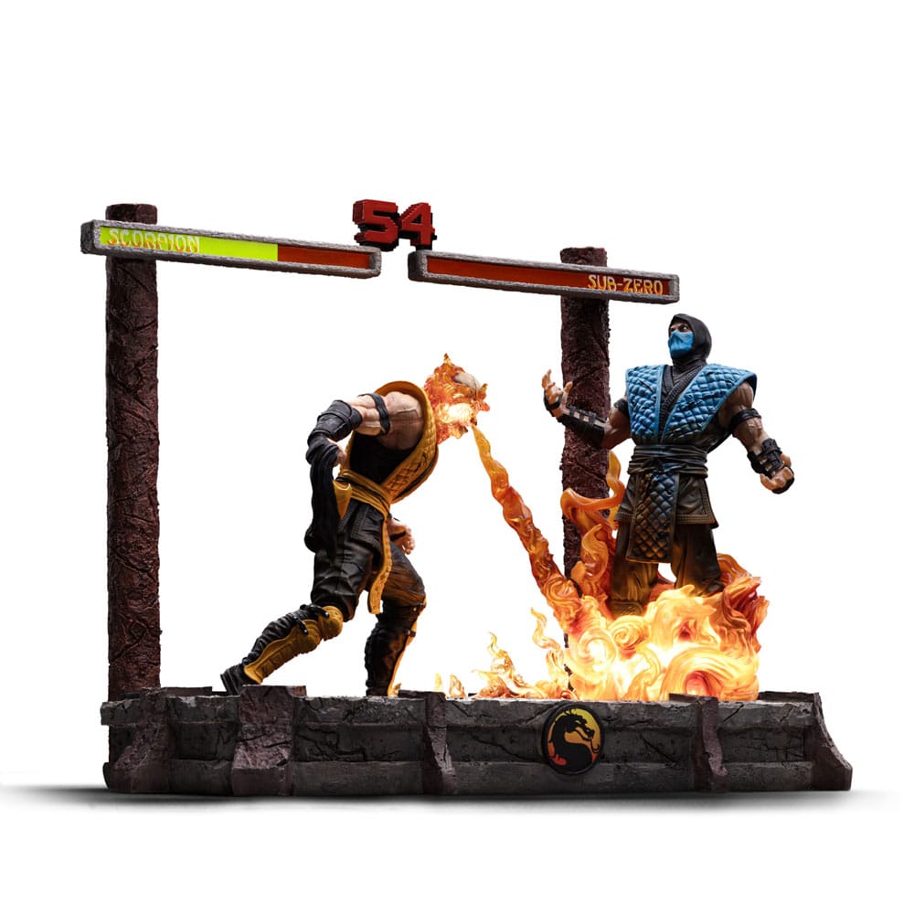 Mortal Kombat Deluxe Art Scale Statue Scorpion Fatality Iron Studios