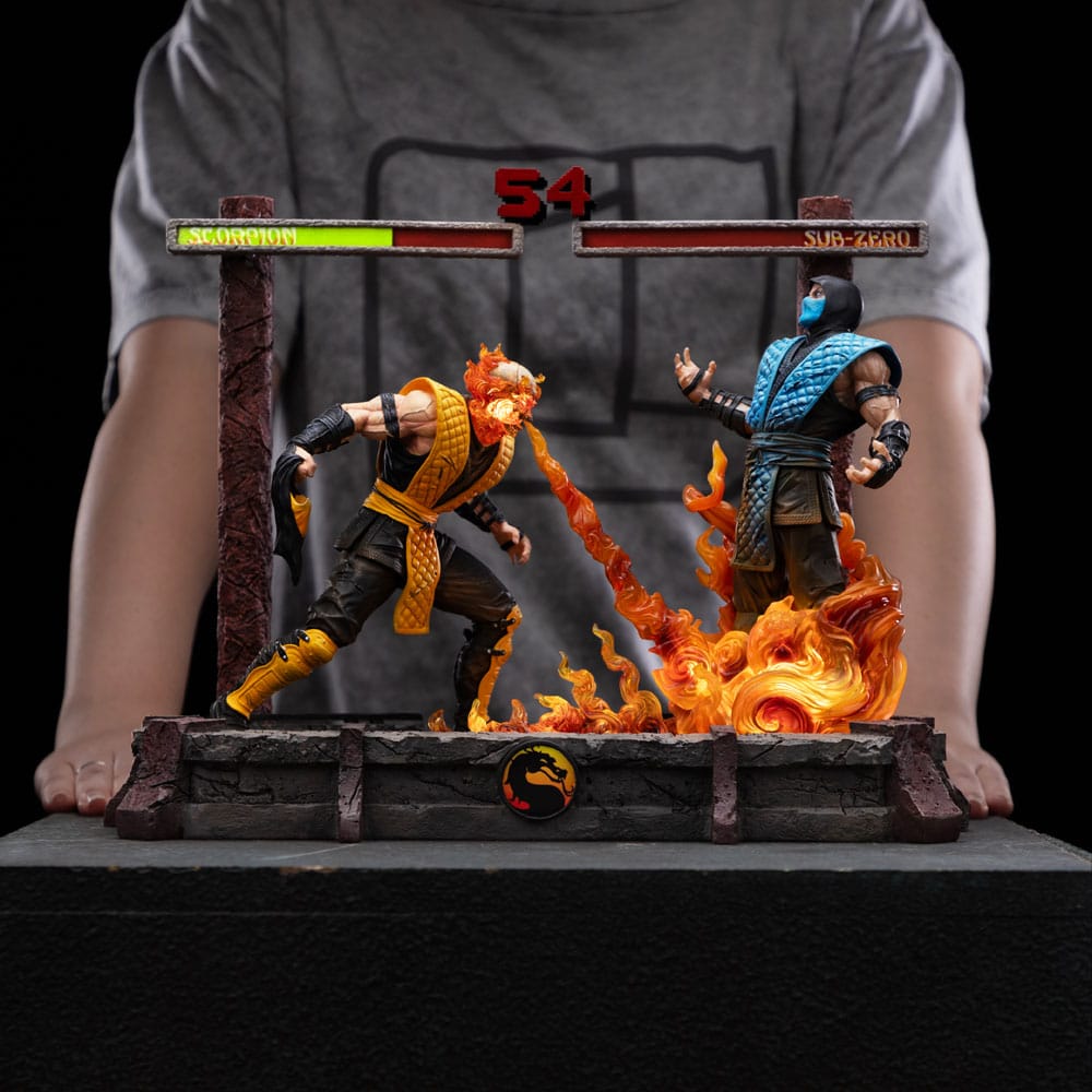 Mortal Kombat Deluxe Art Scale Statue Scorpion Fatality Iron Studios