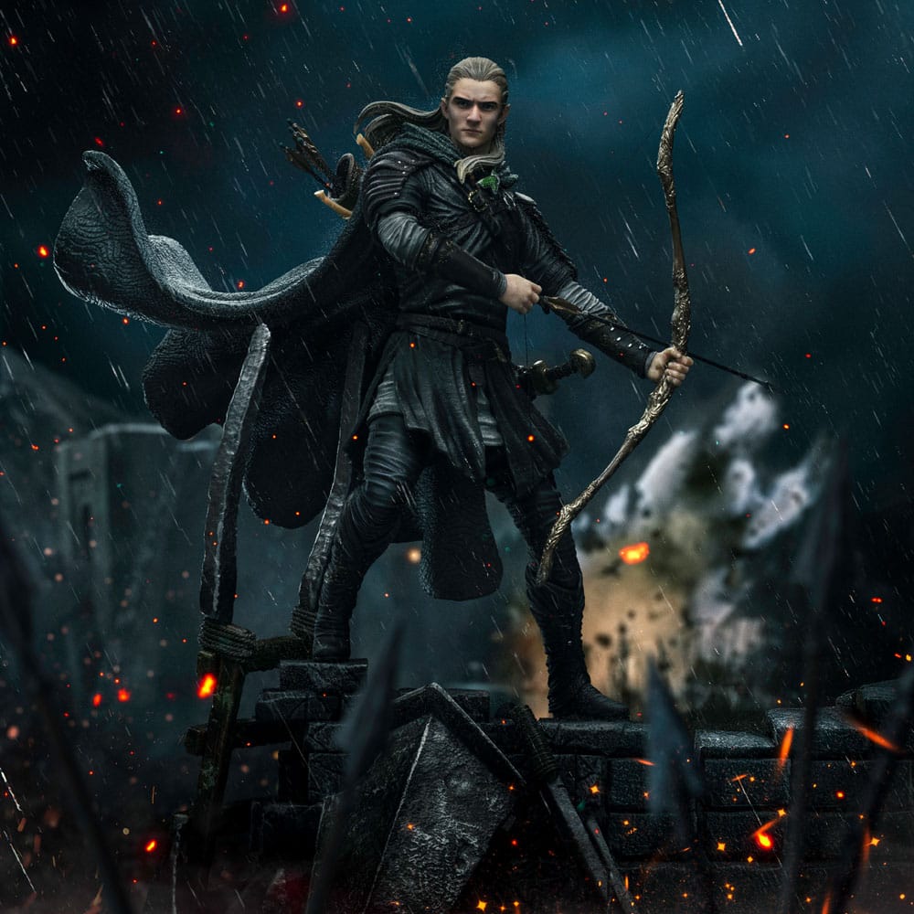 The Lord of the Rings Art Scale Statue Legolas Unleashed Iron Studios