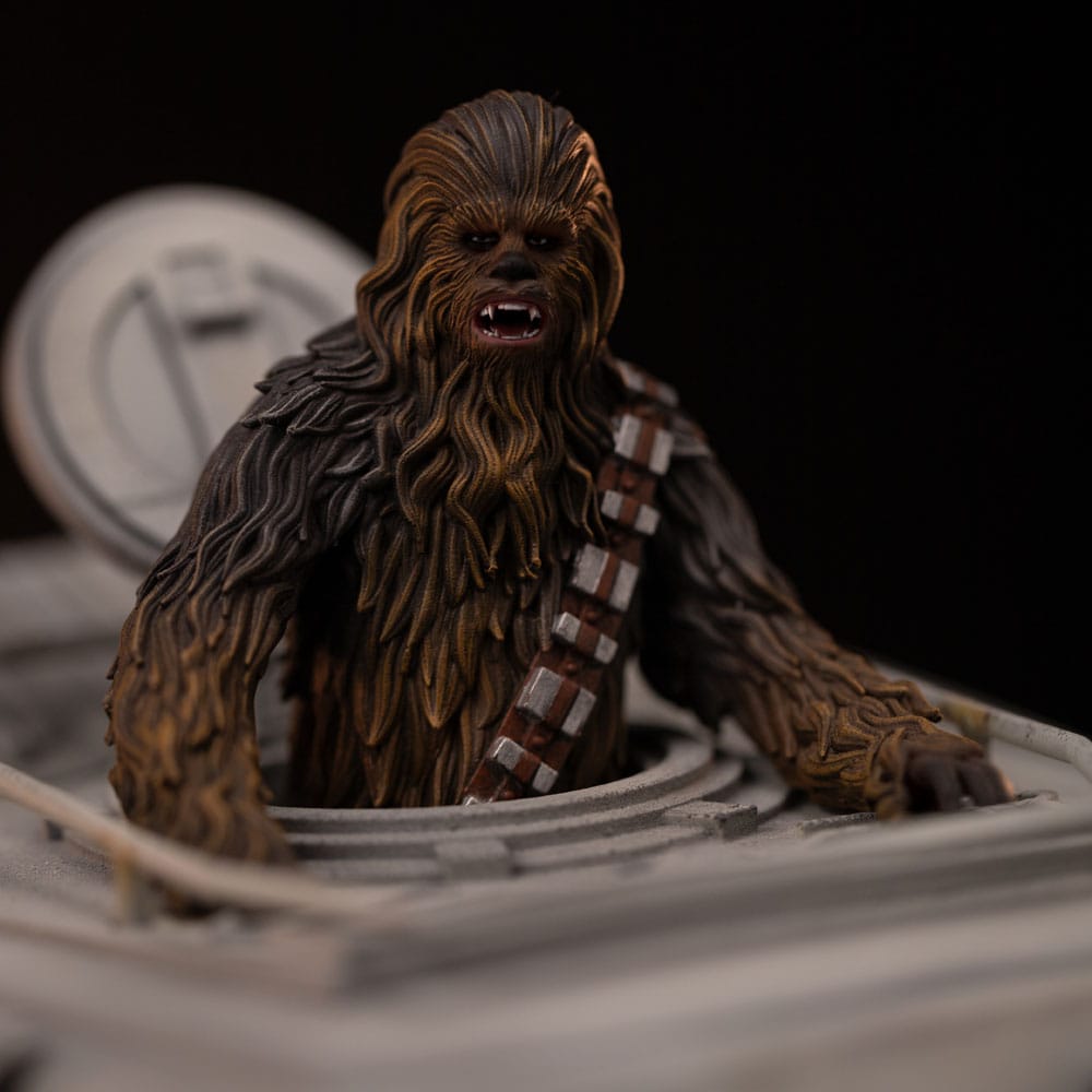 Star Wars Demi Art Scale Statue 1/20 AT ST and Chewbacca Iron Studios