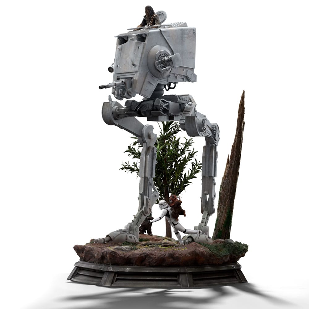 Star Wars Demi Art Scale Statue 1/20 AT ST and Chewbacca Iron Studios
