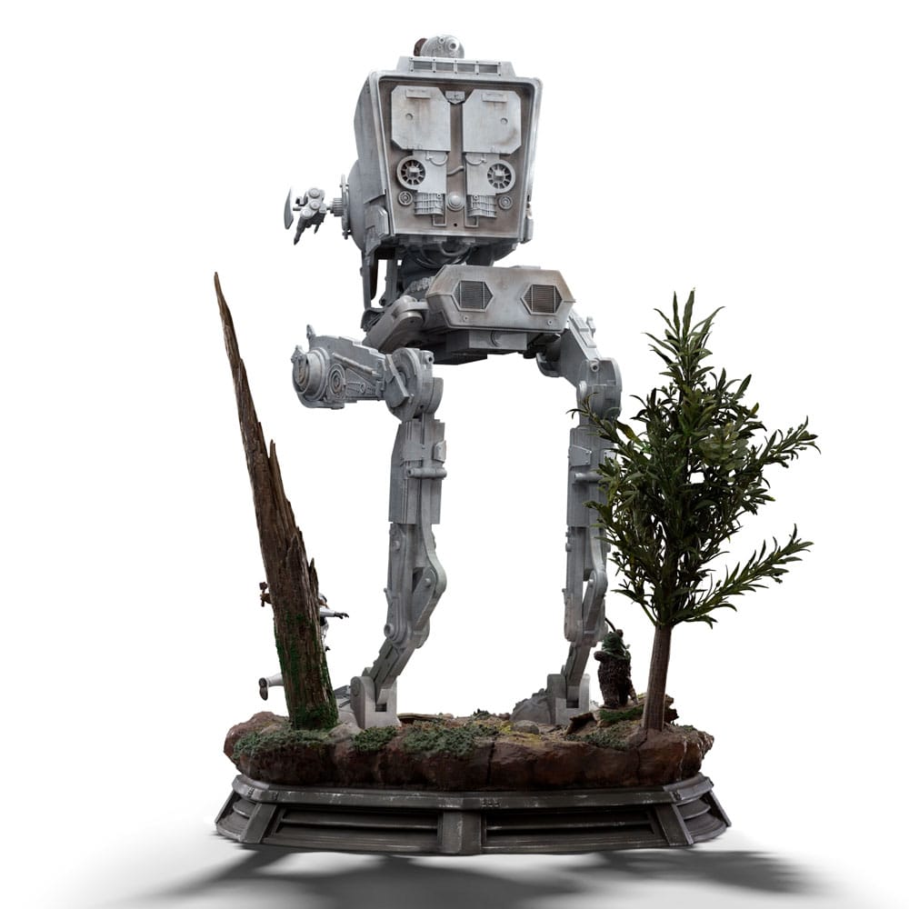Star Wars Demi Art Scale Statue 1/20 AT ST and Chewbacca Iron Studios