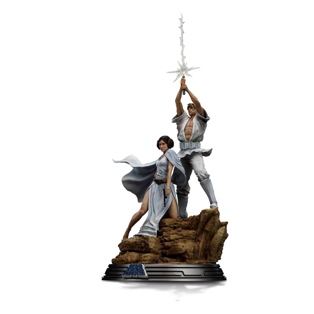 Star Wars Deluxe Art Scale Statue Luke and Leia Iron Studios