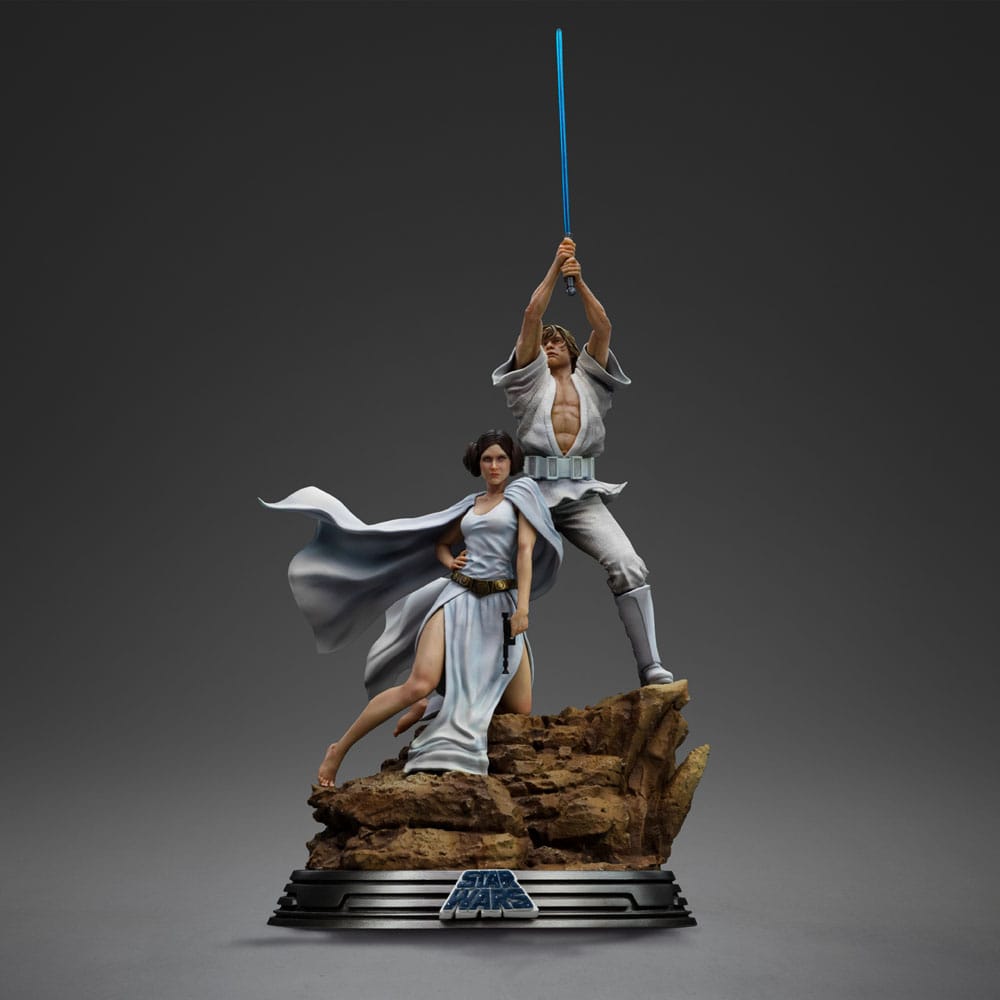 Star Wars Deluxe Art Scale Statue Luke and Leia Iron Studios