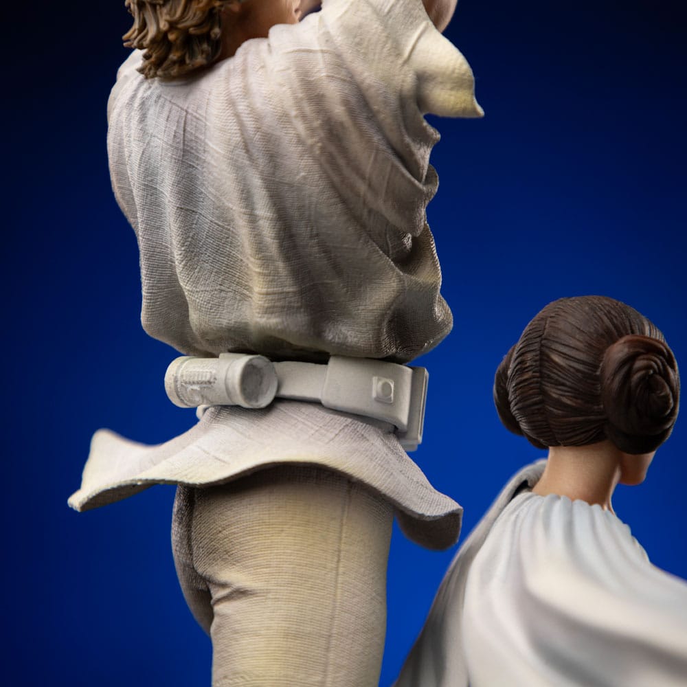 Star Wars Deluxe Art Scale Statue Luke and Leia Iron Studios
