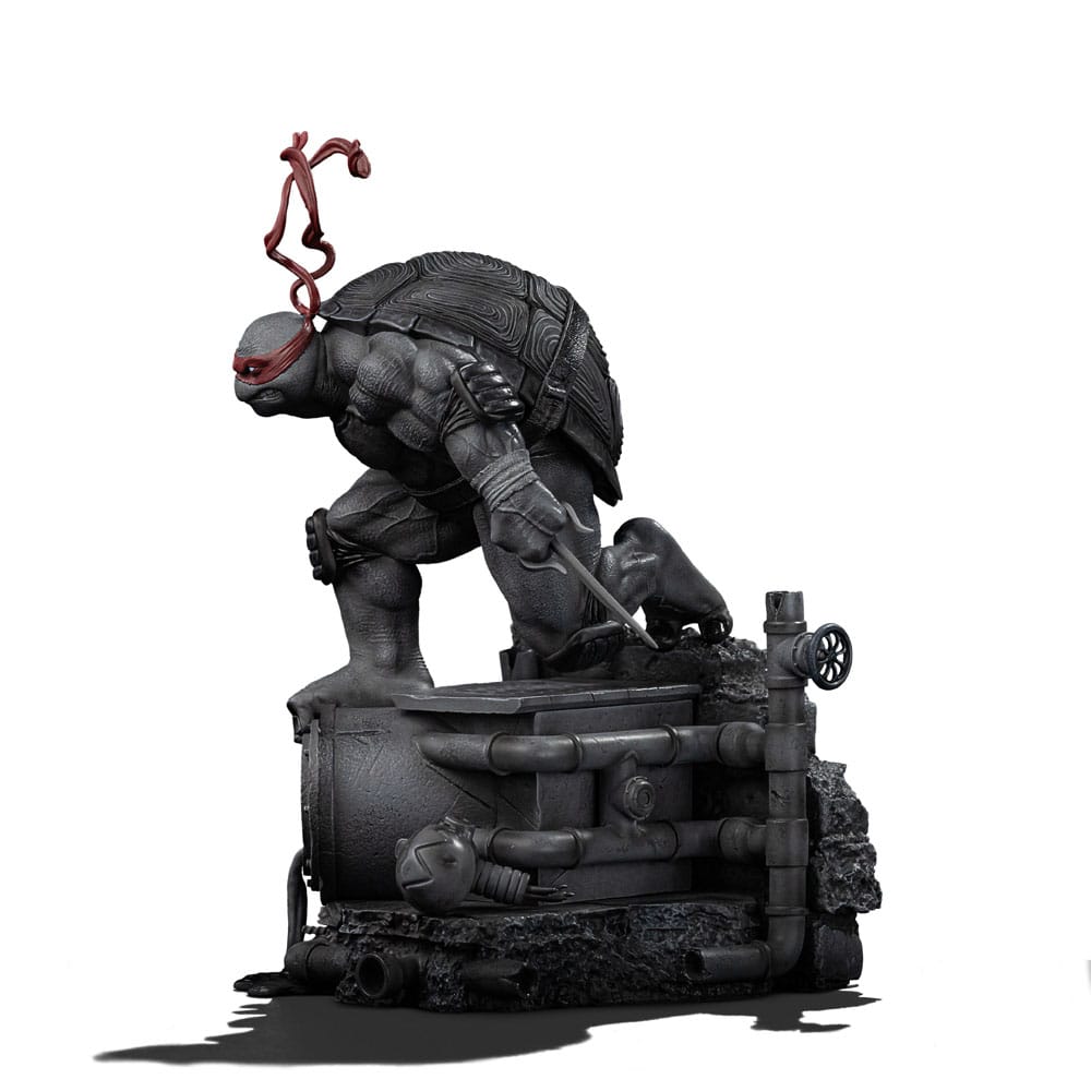 Teenage Mutant Ninja Turtles Art Scale Statue Raphael Black and White Variant heo exclusive Iron Studios