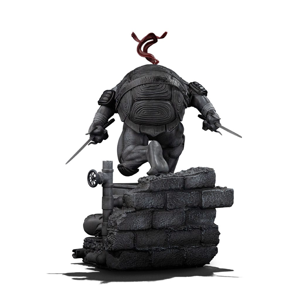 Teenage Mutant Ninja Turtles Art Scale Statue Raphael Black and White Variant heo exclusive Iron Studios