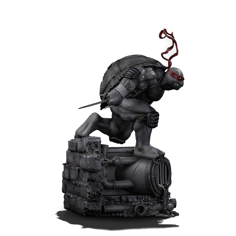 Teenage Mutant Ninja Turtles Art Scale Statue Raphael Black and White Variant heo exclusive Iron Studios