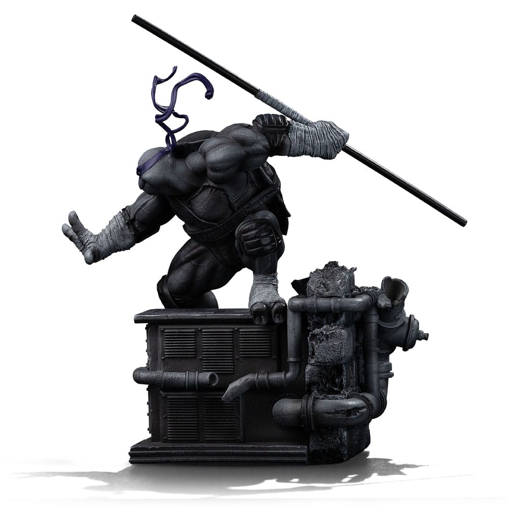 Teenage Mutant Ninja Turtles Art Scale Statue Donatello Black and White Variant heo exclusive Iron Studios