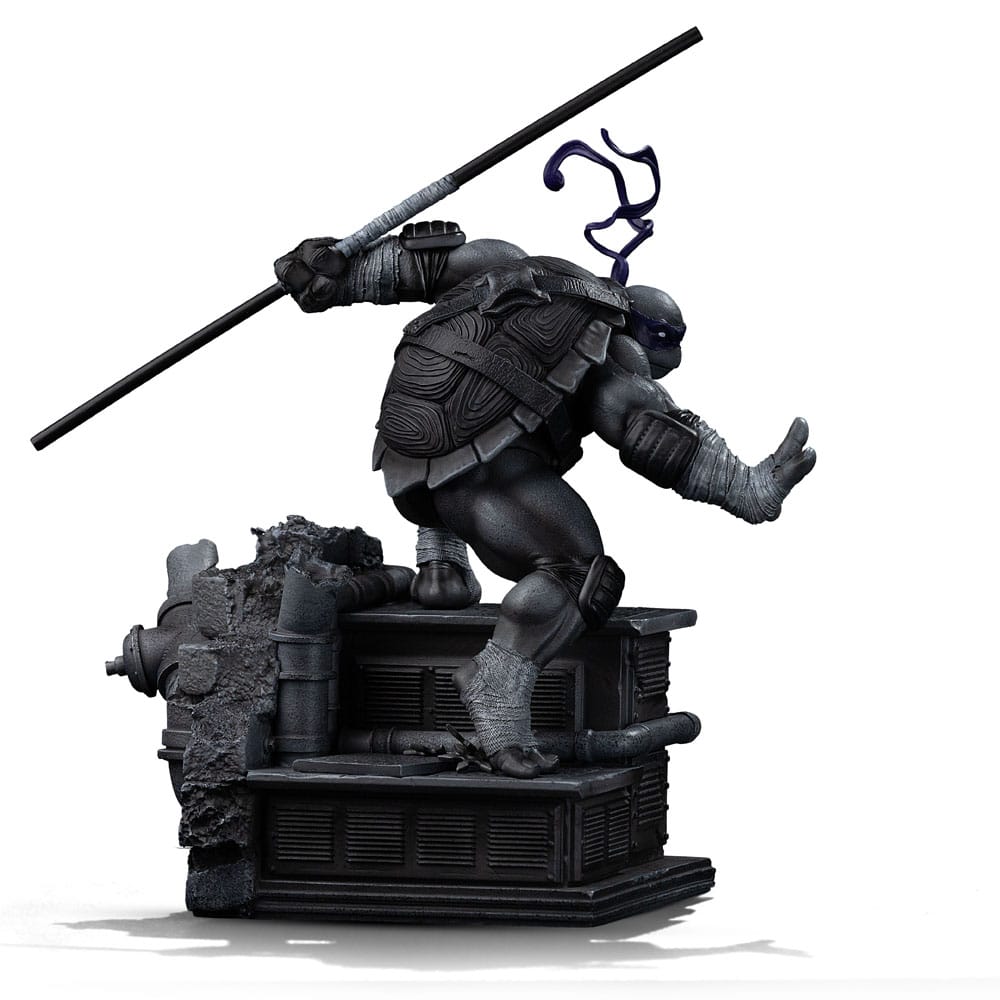 Teenage Mutant Ninja Turtles Art Scale Statue Donatello Black and White Variant heo exclusive Iron Studios