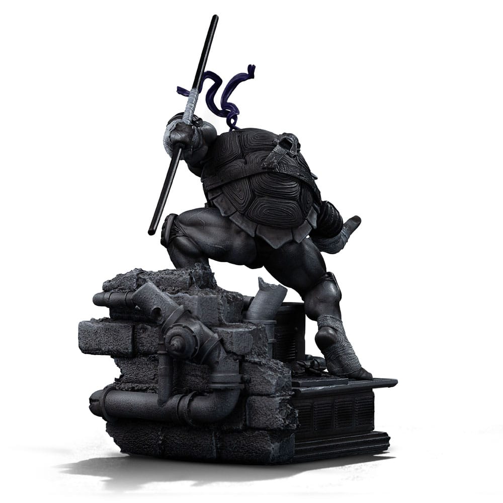 Teenage Mutant Ninja Turtles Art Scale Statue Donatello Black and White Variant heo exclusive Iron Studios