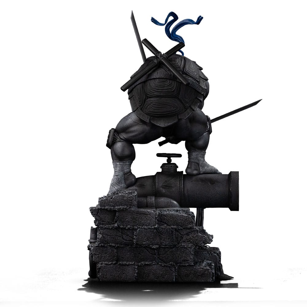Teenage Mutant Ninja Turtles Art Scale Statue Leonardo Black and White Variant heo exclusive Iron Studios