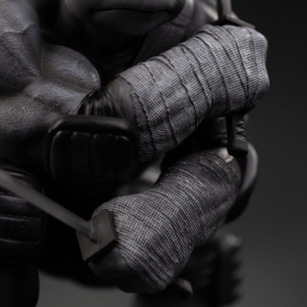 Teenage Mutant Ninja Turtles Art Scale Statue Leonardo Black and White Variant heo exclusive Iron Studios