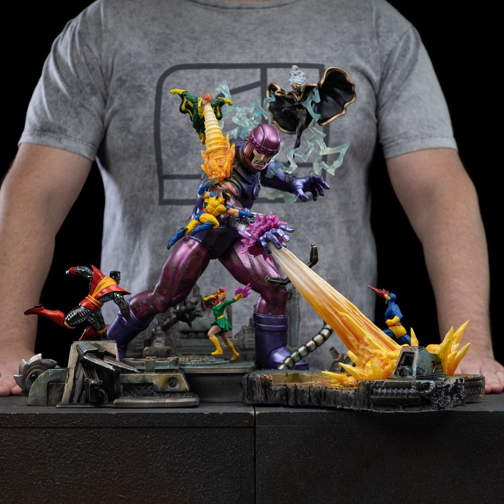 Marvel Demi Art Scale Statue 1/20 X-Men Danger Room Diorama A Iron Studios