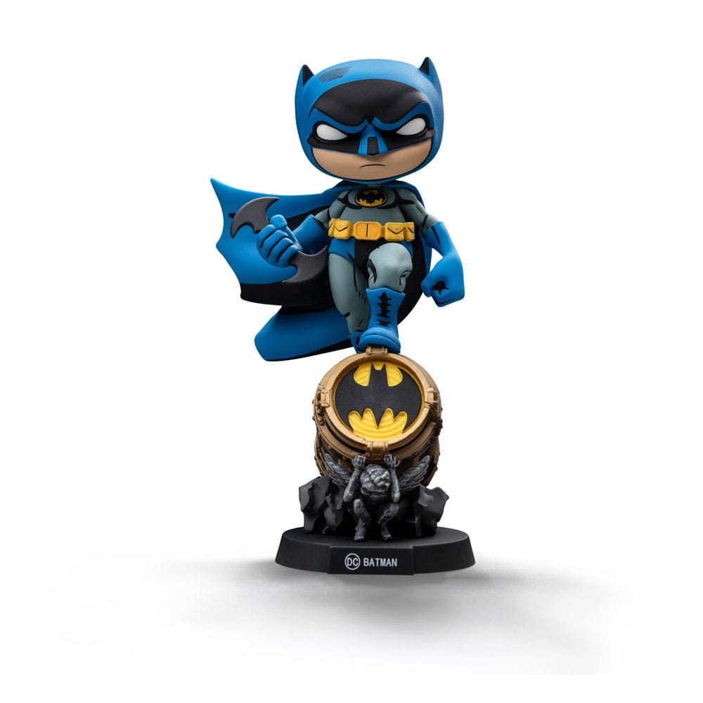 Batman Mini Co. Batman on Bat Signal Blue Variant Iron Studios