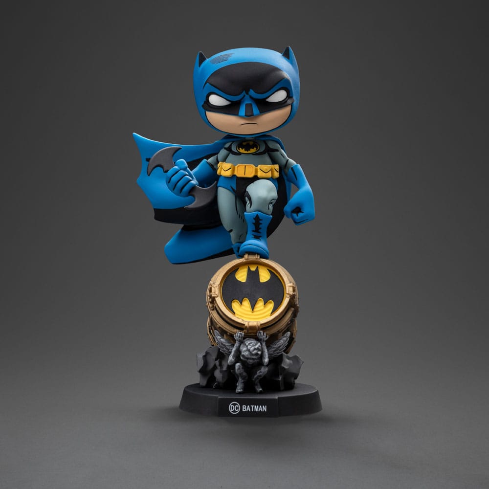 Batman Mini Co. Batman on Bat Signal Blue Variant Iron Studios