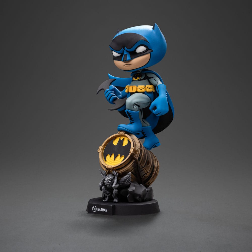 Batman Mini Co. Batman on Bat Signal Blue Variant Iron Studios