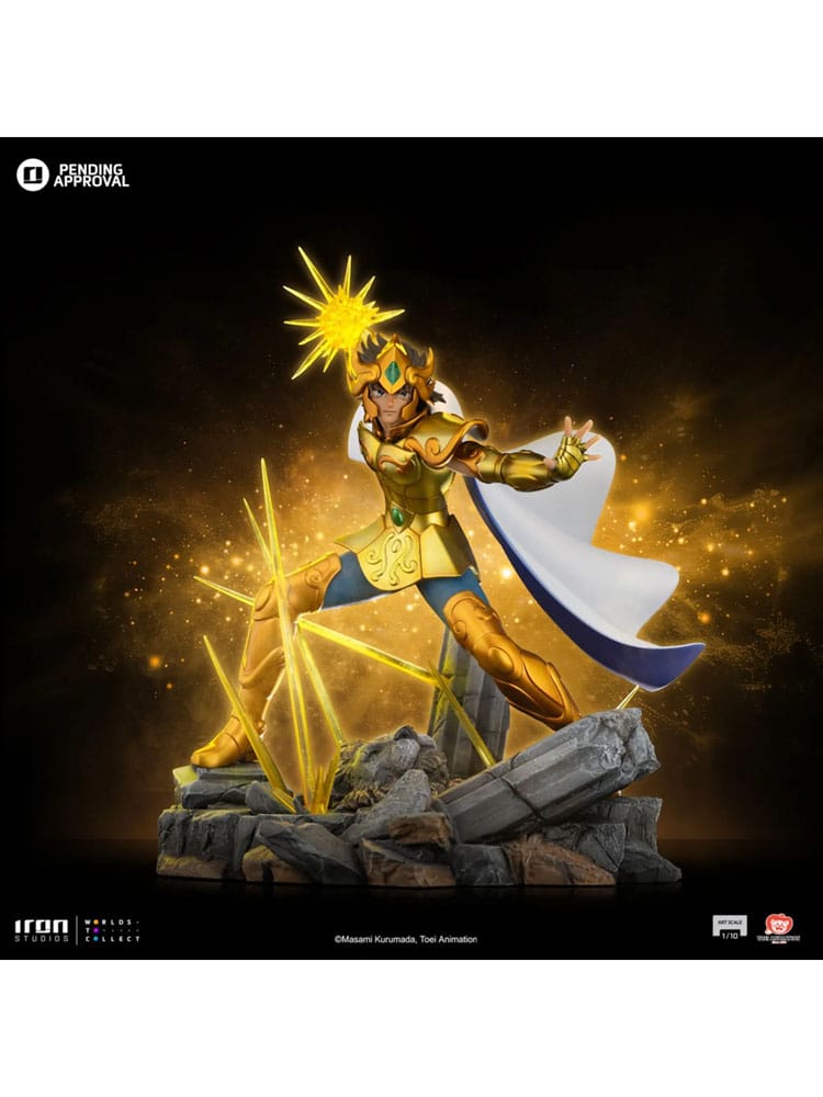Saint Seiya Art Scale Statue Leo Aiolia Iron Studios
