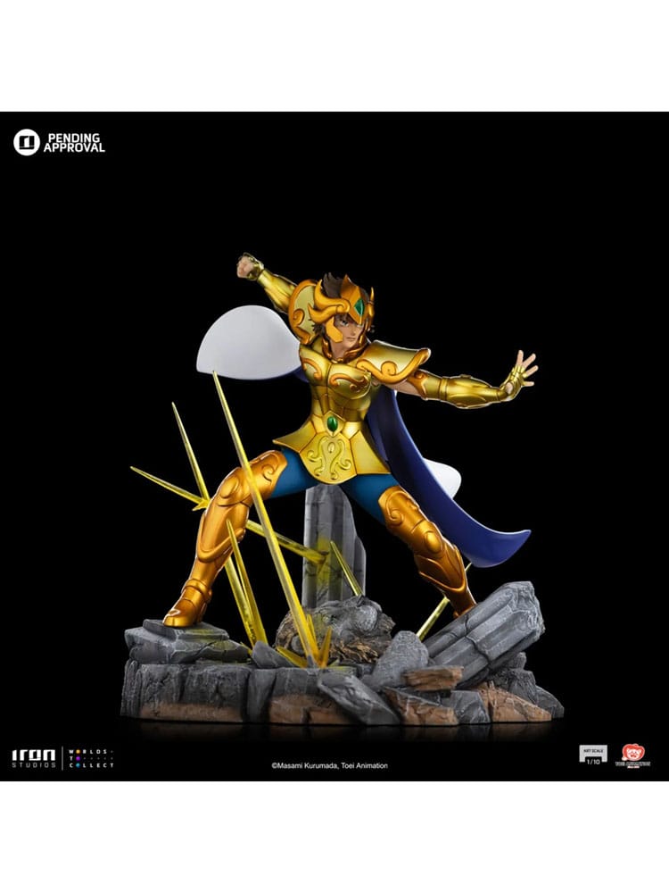 Saint Seiya Art Scale Statue Leo Aiolia Iron Studios