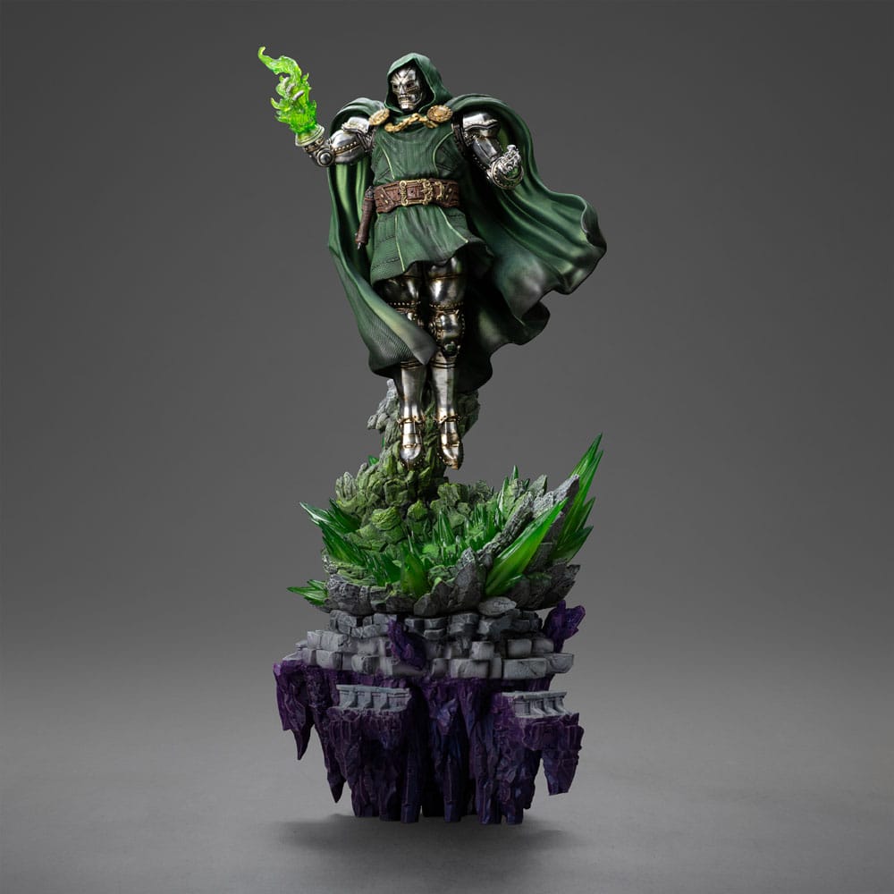 The Infinity Gauntlet Marvel Legends Diorama Statue Doctor Doom Deluxe Edition Iron Studios