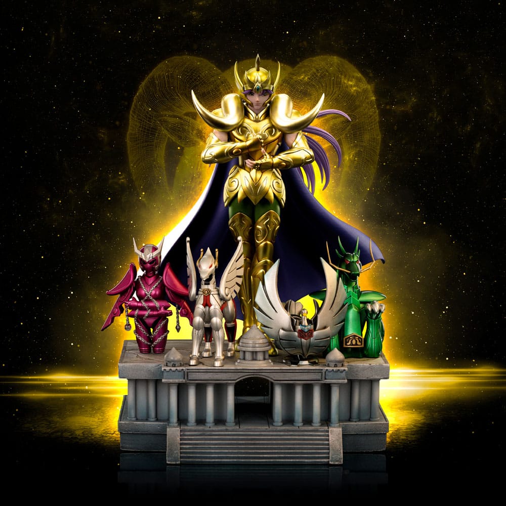 Saint Seiya Art Scale Statue Aries Mu Deluxe Iron Studios