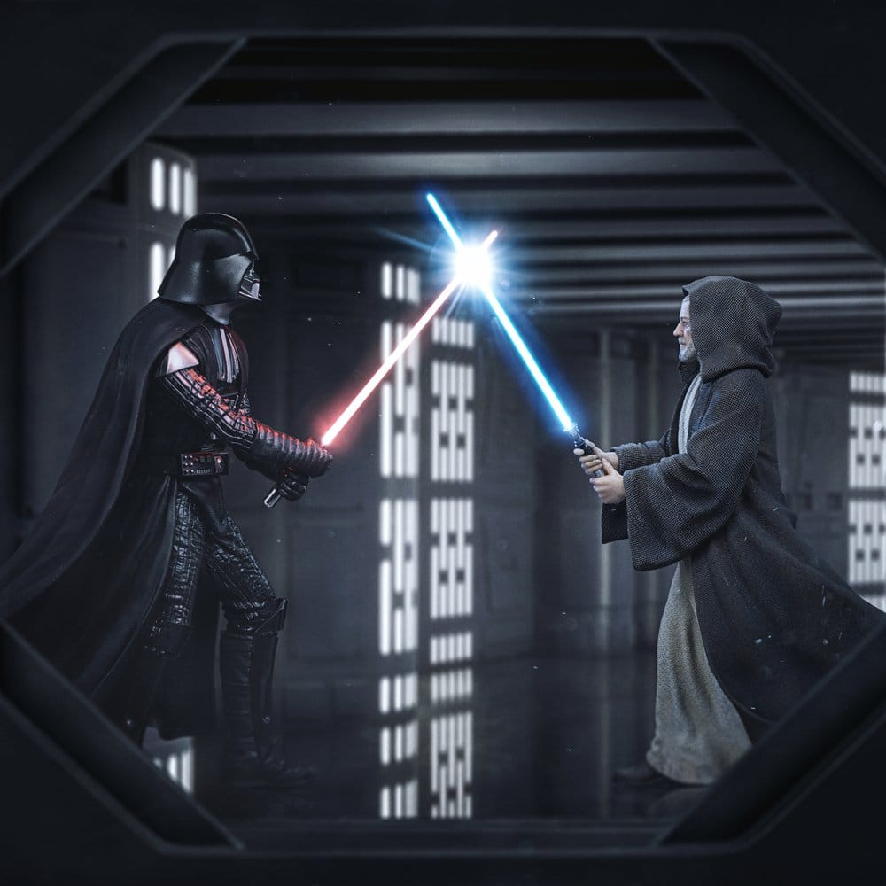 Star Wars Deluxe Art Scale Statue Darth Vader Vs Obi Wan Kenobi CCXP Exclusive 2025 Iron Studios