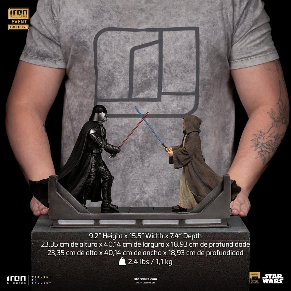 Star Wars Deluxe Art Scale Statue Darth Vader Vs Obi Wan Kenobi CCXP Exclusive 2025 Iron Studios