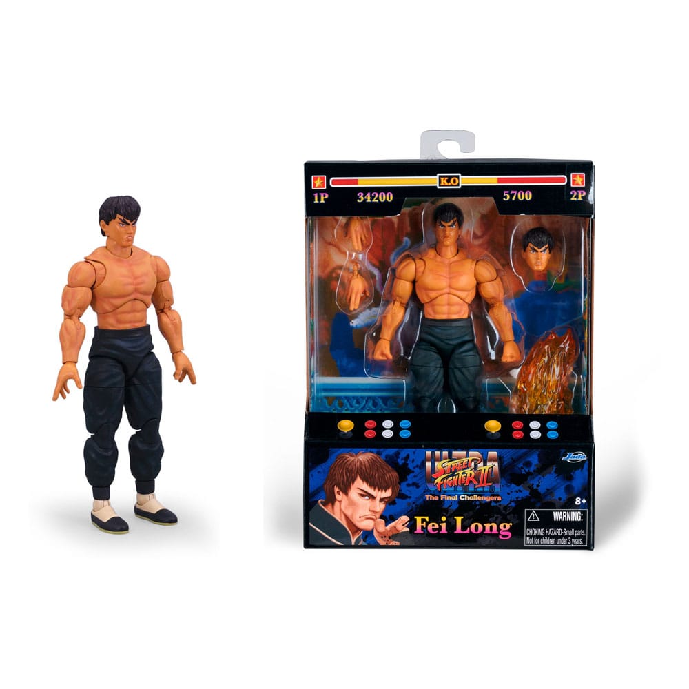 Ultra Street Fighter II The Final Challengers Action Figure 1/12 Fei Long Jada Toys